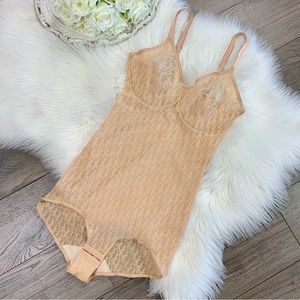 Vintage Christian Dior John Galliano Monogram Print Bodysuit 36D XS-M//Sold